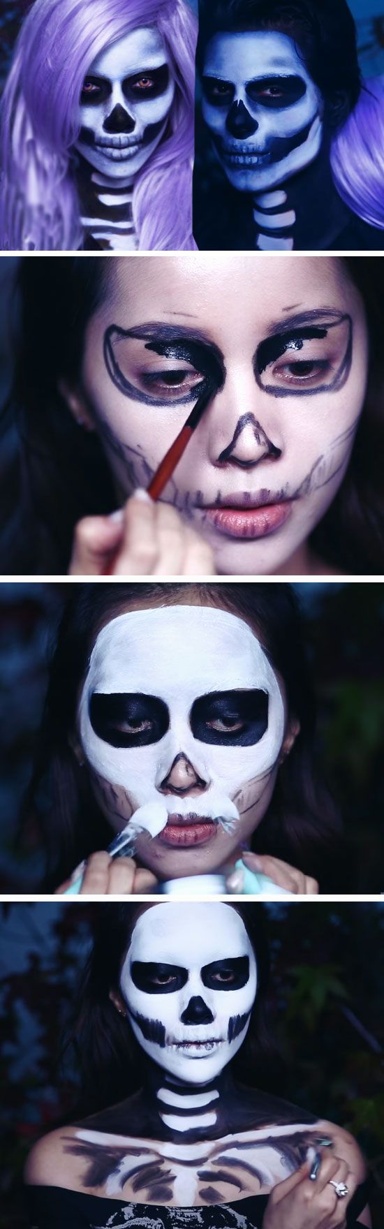 17 Absolutely Creepy Costumes and Make up for Halloween: 16. Whole body ...